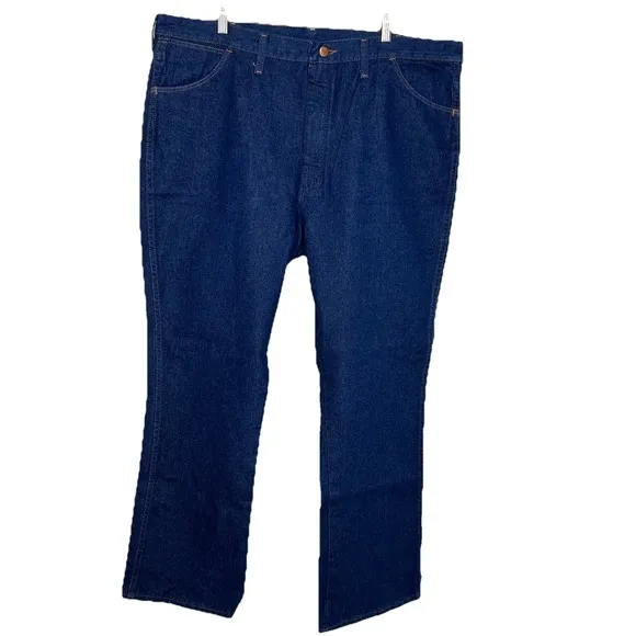 Vintage Wrangler Men's 42x30 Blue Jeans Boot Cut 945WHD USA Deadstock Cowboy NEW