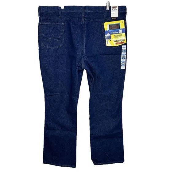 Vintage Wrangler Men's 42x30 Blue Jeans Boot Cut 945WHD USA Deadstock Cowboy NEW