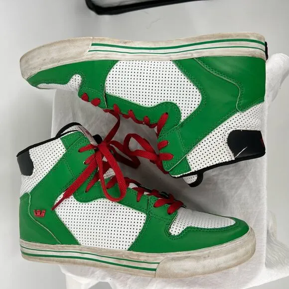 Vintage y2k Men's Supra Footwear Company High Top Vaider Skateboarding Sneakers
