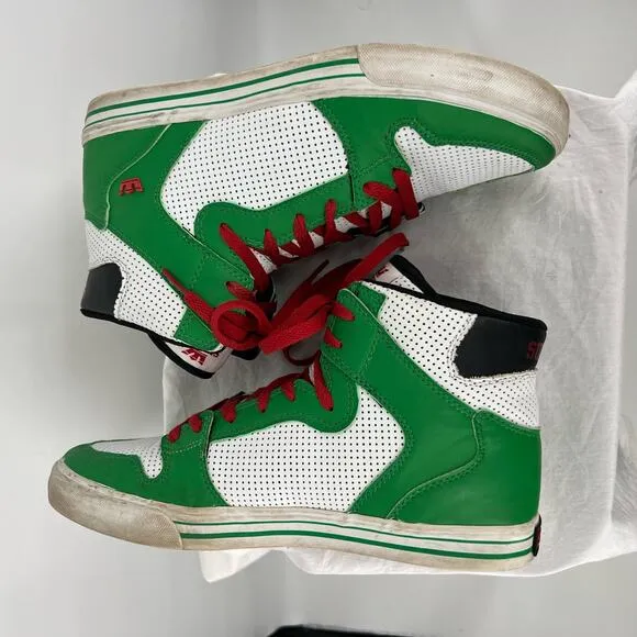 Vintage y2k Men's Supra Footwear Company High Top Vaider Skateboarding Sneakers
