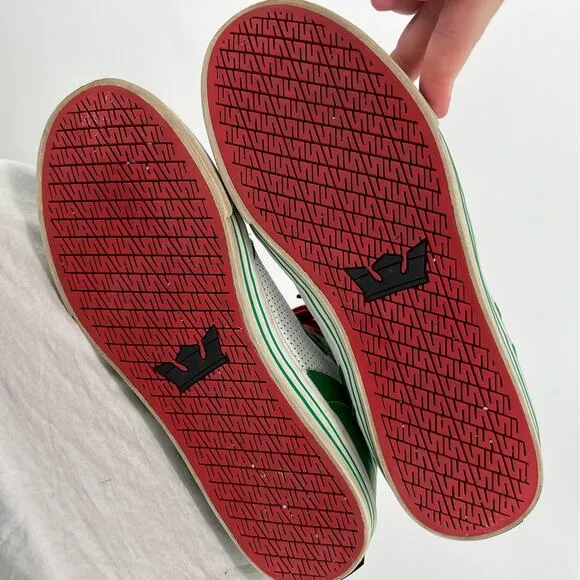 Vintage y2k Men's Supra Footwear Company High Top Vaider Skateboarding Sneakers