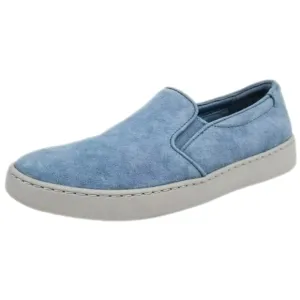 Vionic Avery Pro Light Blue Suede loafer sneaker comfort slip on shoes 7 NWOB