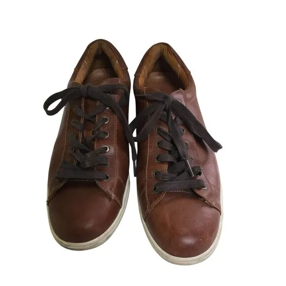 Vionic Baldwin Brown Leather Lace Up Shoes Size 10.5