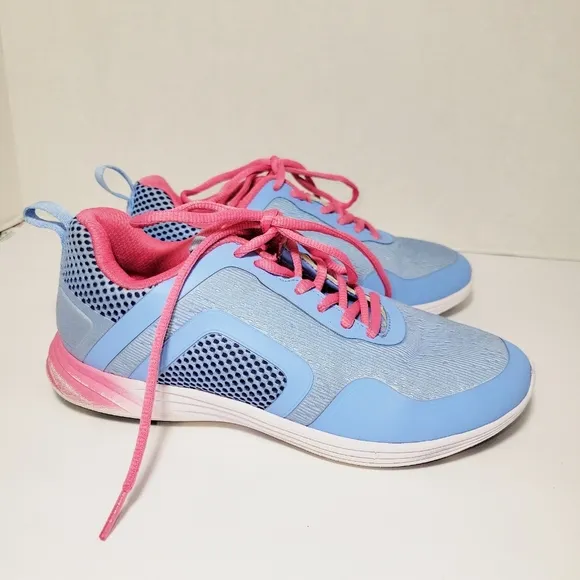 Vionic Women's Agile Jojo Ombre Blue Lace Up Low Top Walking Shoes Size 6.5