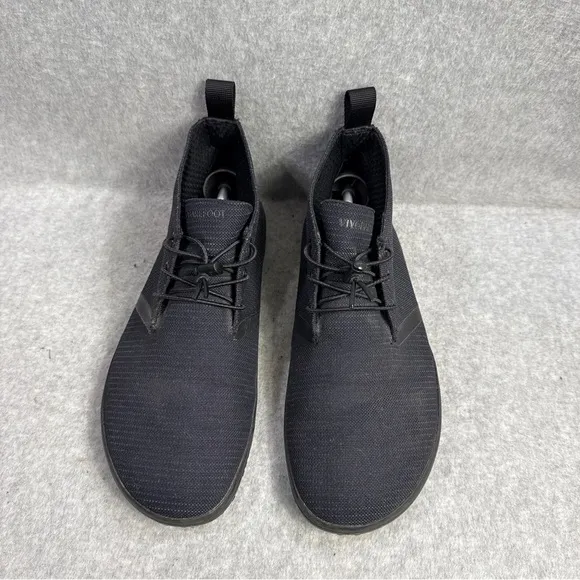 Vivobarfoot Mens Shoes Size 8.5 EU 42 Black Minimalist Slip On Low Top Sneakers