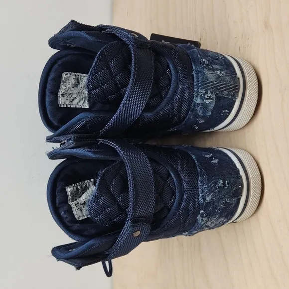 Vlado Atlas II Stressed Ripped Demin Jean High Top Sneakers Shoes Men's Sz 8 EUC
