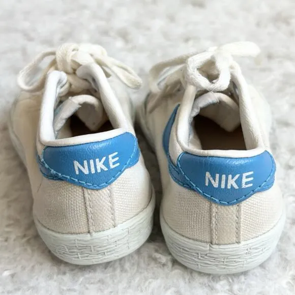 Vtg 1982 Nike Og Toddler Sz 2.5 Blazer Blue Low Top Sneaker Shoes White Flaws