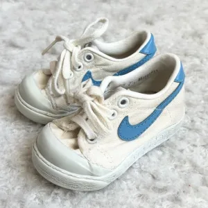 Vtg 1982 Nike Og Toddler Sz 2.5 Blazer Blue Low Top Sneaker Shoes White Flaws