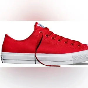 [W9/M7]Converse Chuck Taylor II Low Top Salsa Red/White