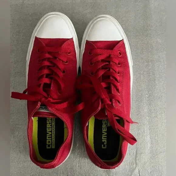 [W9/M7]Converse Chuck Taylor II Low Top Salsa Red/White