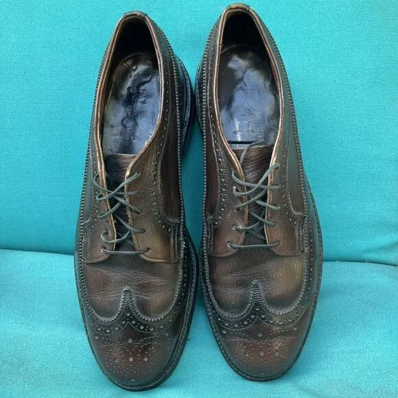 Walter Booth 1887 Men Size 10.5 E Shoes Brown Quality Leather Oxford Wingtip