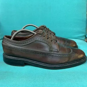 Walter Booth 1887 Men Size 10.5 E Shoes Brown Quality Leather Oxford Wingtip