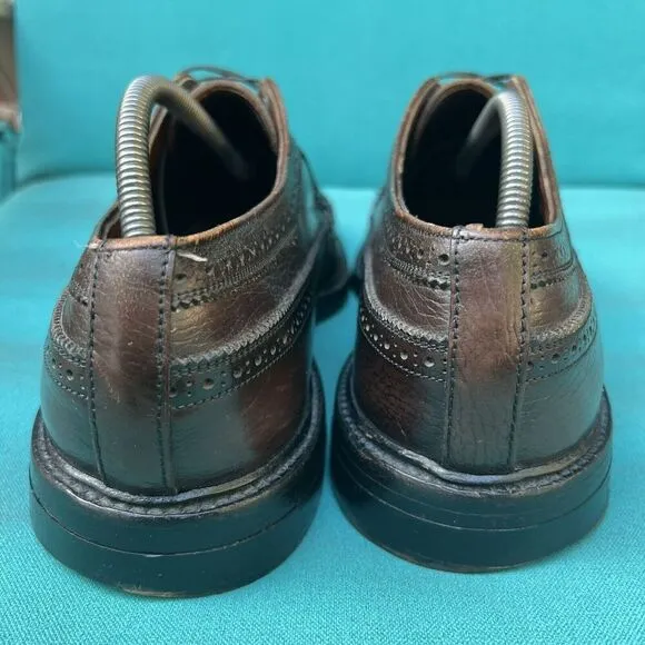 Walter Booth 1887 Men Size 10.5 E Shoes Brown Quality Leather Oxford Wingtip