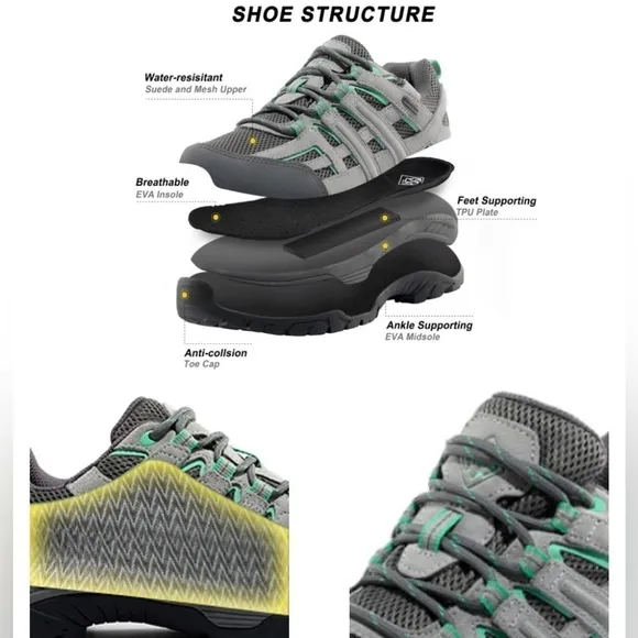 WANTDO - Women's Waterproof Hiking &amp; Trekking Shoes - 8