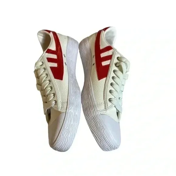 When Smoke Clears Mens White Red Size 7