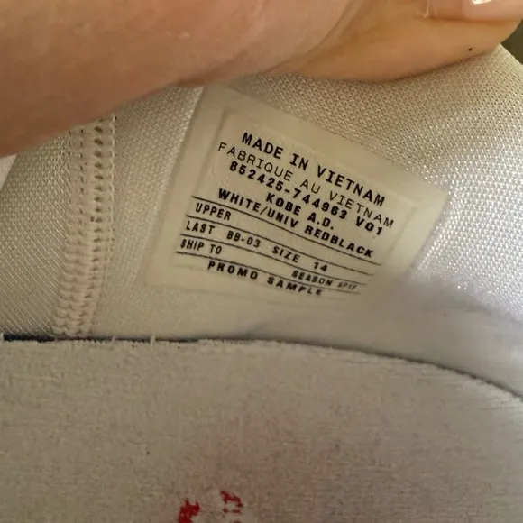 White and Red Athletic Shoes with Sleek Design