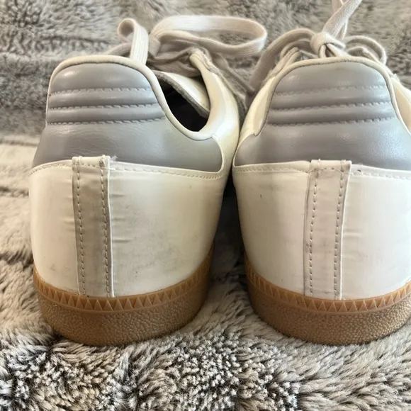 White,Gray And Ivory Adidas Samba