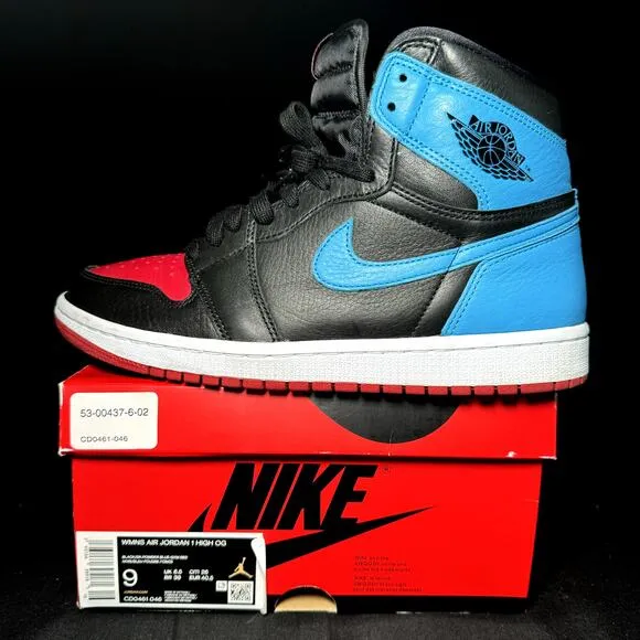 Wmns Nike Air Jordan 1 High OG NC to Chi - Size 9 - Women's Trending Shoes