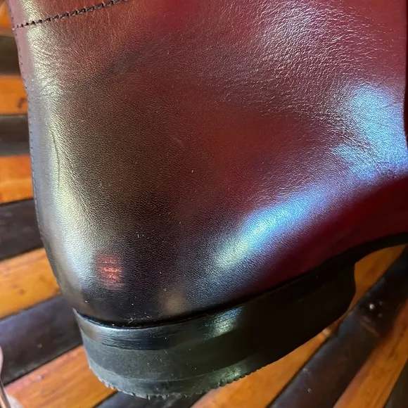 Wolf &amp; Shepherd Toro Striker Red Ombre Chukka Leather Dress Boot size 8 $365
