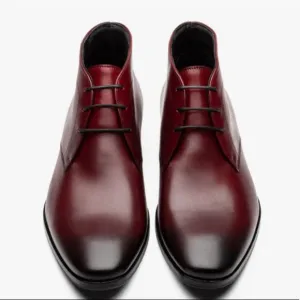 Wolf &amp; Shepherd Toro Striker Red Ombre Chukka Leather Dress Boot size 8 $365