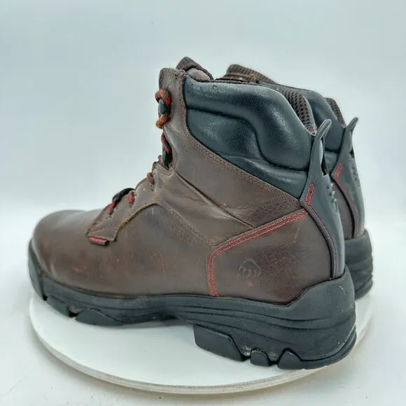 Wolverine Merlin Men Sz 12M Brown Leather Composite Toe 6&quot; Waterproof Work Boot