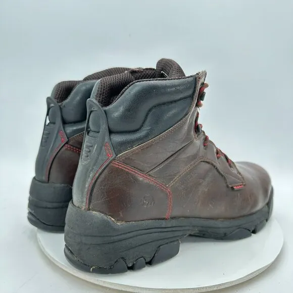 Wolverine Merlin Men Sz 12M Brown Leather Composite Toe 6&quot; Waterproof Work Boot