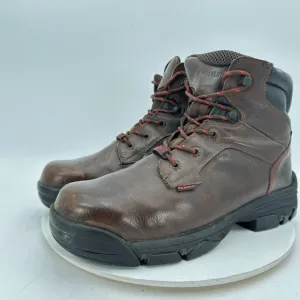 Wolverine Merlin Men Sz 12M Brown Leather Composite Toe 6&quot; Waterproof Work Boot
