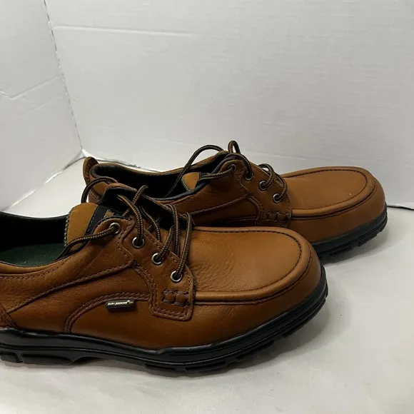 WOLVERINE Raider DuraShock Brown Leather Work Shoes Size 11.5