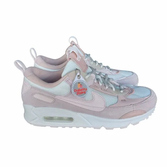 ⭐Women Shoes Sz 7.5 Nike Air Max 90 Futura Barley Rose Pink Sneakers DM9922-104