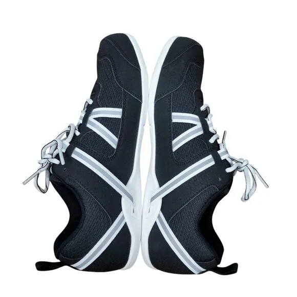 XERO Womens Prio Running Fitness Athletic Shoes US 9.5 Black White Barefoot NEW