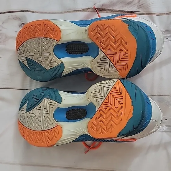 Yonex Power Cushion 03 Z Badminton Sneakers Mens 11 Neon Orange and Blue Shoes
