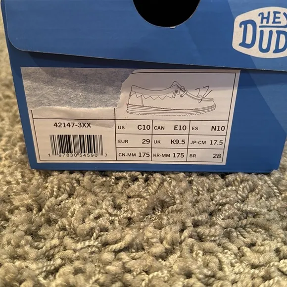 Youth Hey Dude Wally Holiday Elf Shoes (10C)