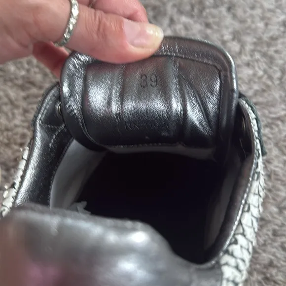 Zadig &amp; VoltaireKeith Flash Mixed Leather Low-Top Sneakers size 39