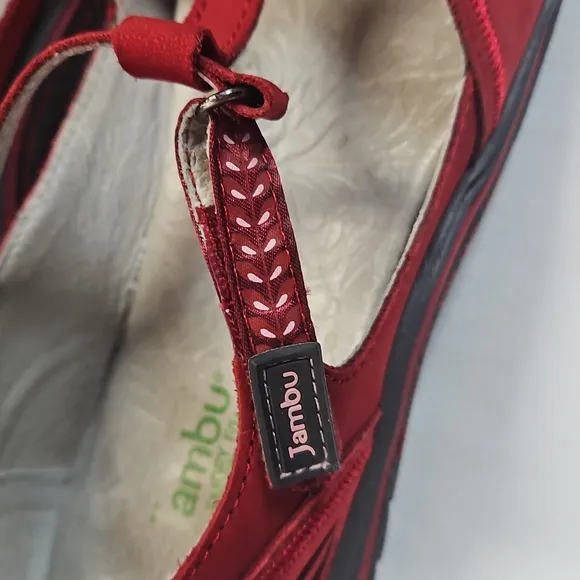 Zambou Red Leather All-Terrain Shoes