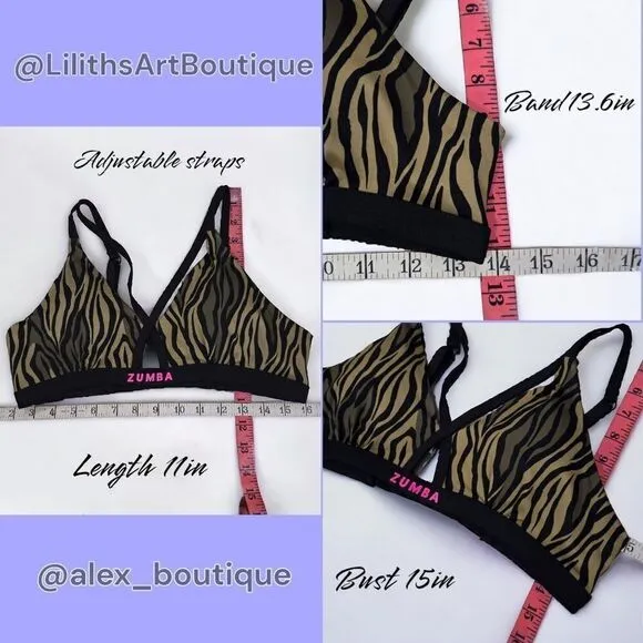 Zumba Sports Bra (G008)- Size M for Women